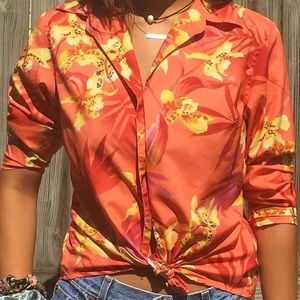 Floral Button Up
